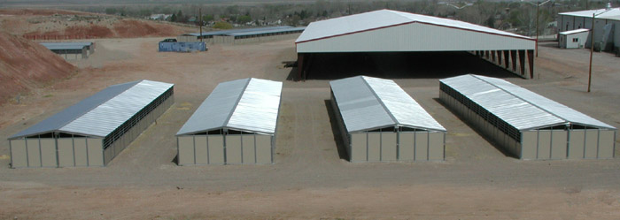 Row of 4 Shedrow Event Stalls
